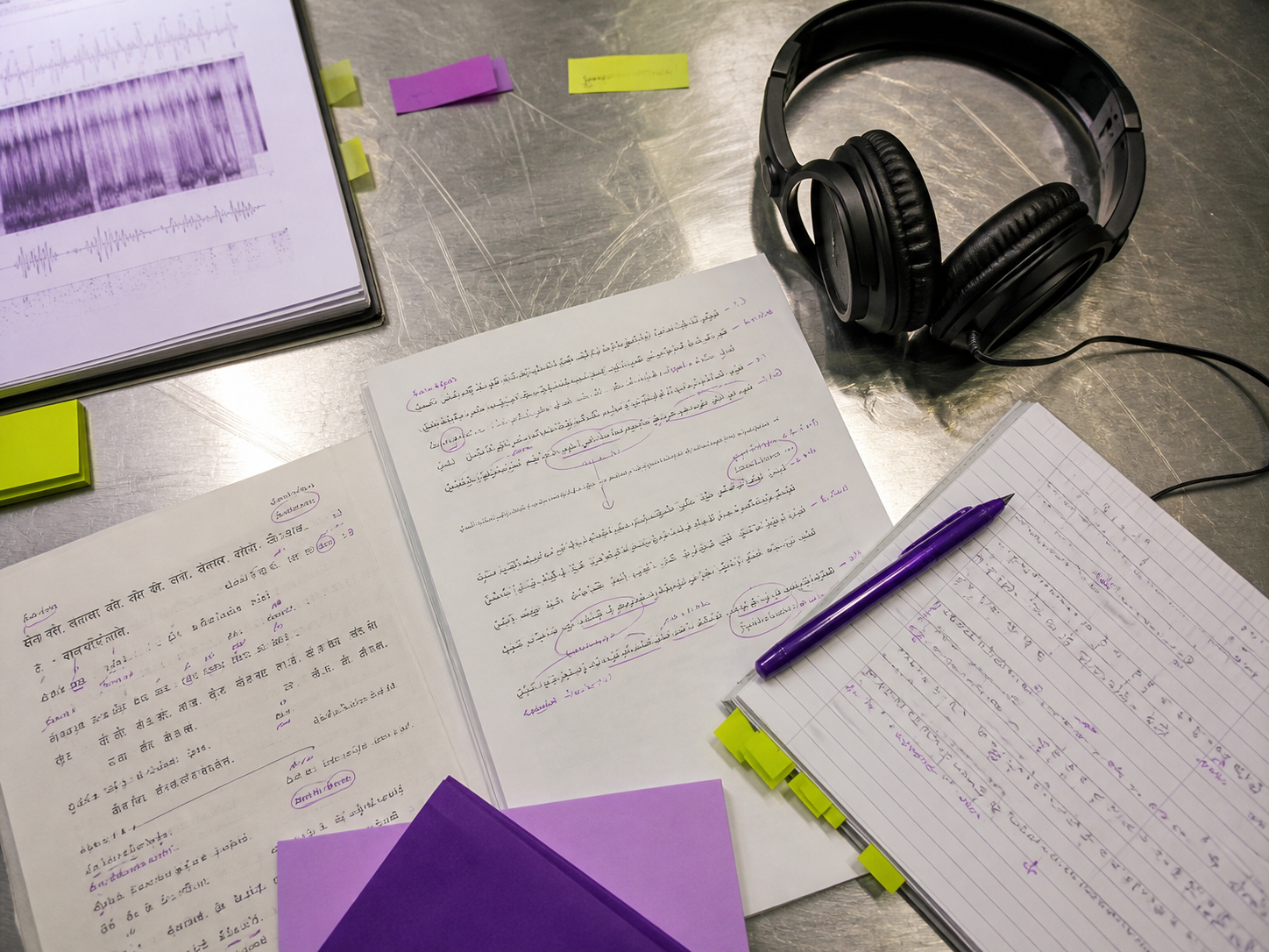 Scripts multilingues annotés